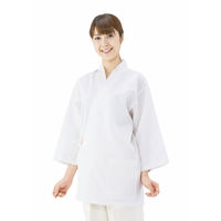 興栄繊商 KG302 清涼甚平 上衣 ホワイト S KG302-ホワイト-S 1着（直送品）