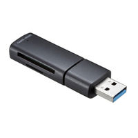 サンワサプライ USB 5Gbps カードリーダー ADR-5MSD1BK 1個