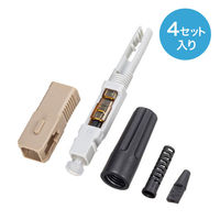 サンワサプライ  光ファイバファストSCコネクタ HKB-AC-FSCMM（直送品）
