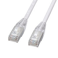 サンワサプライ  カテゴリ5eSTP LANケーブル（スリム、やわらか、ツメ折れ防止コネクタ） KB-SL5STPS-05W（直送品）