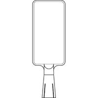 つくし工房 コーンサインスタンド タテ型両面 ー無地ー 白 CS-199 1台（直送品）