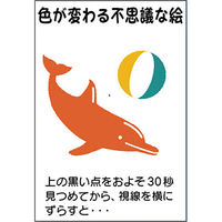 つくし工房 たのし~るUppers 補色残像シリーズ イルカとボール KS-307-01 1枚（直送品）