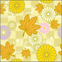 つくし工房 たのし~るUppers OBIパネシリーズ 菊と紅葉 KS-315-03 1枚（直送品）