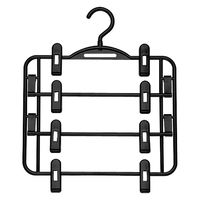 サワフジ スカートハンガー 4段 ブラック●1セット(1個×5) 4970161031778 1セット(1個×5)（直送品）