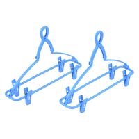 サワフジ ジーンズハンガー 2本組 ブルー●1セット(2本組×5) 4973306510503 1セット(2本組×5)（直送品）