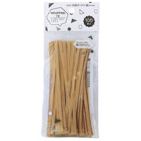 まるき ラッピングタイ クラフト 120mm 100本 4978446606147 1セット(1個×20)