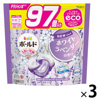 （在庫処分）ボールド ジェルボール4D ホワイトラベンダー 詰め替え テラジャンボ 1箱（97粒入×3個）洗濯洗剤 P＆G【旧品】