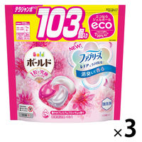 （在庫処分）ボールド ジェルボール4D プレミアムブロッサム 詰め替え テラジャンボ 1箱（103粒入×3個）洗濯洗剤 P＆G【旧品】