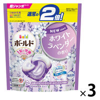 ボールド ジェルボール4D ホワイトラベンダー 詰め替え 超ジャンボサイズ 1セット（22粒入×3個）洗濯洗剤 P＆G【リニューアル】【旧品】