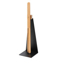 COLLEND 木製靴べら マグネットホルダー付 ブラック／ホワイト 幅150×奥行151×全高561mm オリジナル