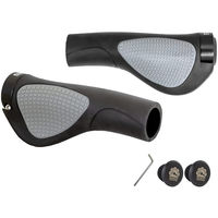 GORIX GX-D2 グリップ ブラックxグレー 43095 1セット(2個入)（直送品）