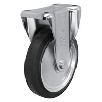 シシクSISIKUアドクライス スタンダードプレスキャスター ゴム車輪 固定 WK