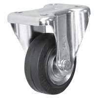 シシクSISIKUアドクライス スタンダードプレスキャスター ゴム車輪 固定 75径 WK-75 1個