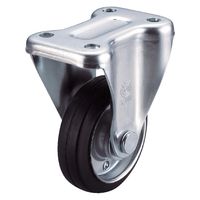 【アウトレット】ユーエイ プレート式固定キャスターゴム 車輪径200mmJタイプ K型取付寸法112×63 WK-200 1個