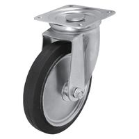 シシクSISIKUアドクライス スタンダードプレスキャスター ゴム車輪 自在 WJ