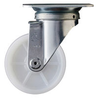 【アウトレット】ハンマーキャスター プレート式 旋回式ナイロンキャスター 100mm 400S-N100 1個