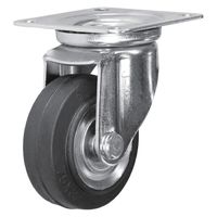 シシクSISIKUアドクライス スタンダードプレスキャスター ゴム車輪 自在 75径 WJ-75 1個