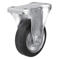 【アウトレット】シシクSISIKUアドクライス スタンダードプレスキャスター ゴム車輪 固定 130径 WK-130 1個