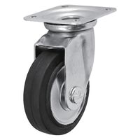 【アウトレット】シシクSISIKUアドクライス スタンダードプレスキャスター ゴム車輪 自在 130径 WJ-130 1個