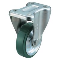 ユーエイ プレート式 固定 キャスター ウレタン 車輪径130mm Jタイプ K型 UWK-130 1個