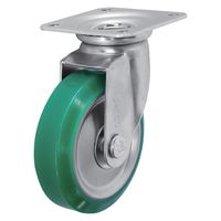 シシクSISIKUアドクライス スタンダードプレスキャスター ウレタン車輪 自在 150径 UWJ-150 1個