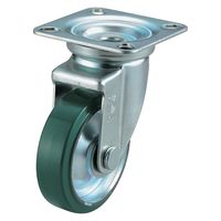 【アウトレット】ユーエイ プレート式 自在 キャスター ウレタン 車輪径100mm Jタイプ J型 UWJ-100 1個