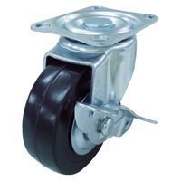 ユーエイ プレート式 自在 キャスター ストッパー付き