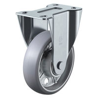 【アウトレット】ユーエイ プレート式 固定 キャスター アルティメットウレタン 車輪径200mm PMR-200AUU 1個