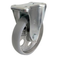 ユーエイ プレート式固定キャスターアルティメットウレタン 車輪径150mm PMR-150AUU 1個