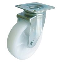 【アウトレット】ユーエイ プレート式 自在 キャスター ナイロン 車輪径150mm Jタイプ J2型 NJ2-150 1個