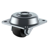 【アウトレット】ユーエイ プレート式 自在 低床キャスター 強化ナイロン 車輪径32mm Hタイプ HGL-32GNB 1個