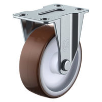 【アウトレット】ユーエイ プレート式 固定 キャスター ウレタン 車輪径75mm Gタイプ GR型 GR-75UR 1個