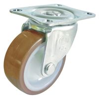【アウトレット】ユーエイ プレート式 自在 キャスター ウレタン 車輪径32mm Gタイプ G型 G-32UR 1個