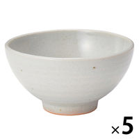 無印良品 萬古焼 飯碗 小 透明釉 約直径12.5cm 1セット（1個×5） 良品計画