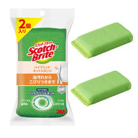 スリーエム（3M）スコッチブライト ハイブリッドネットスポンジ 抗菌 キッチン 食器 グリーン HBNT-75G 2PM（2個入）