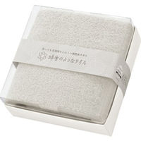 日繊商工 クリスマスシール付き 無撚糸バスタオルギフト(ベージュ)/包装済 466010BE-chrismas-4 1箱(4個入)（直送品）