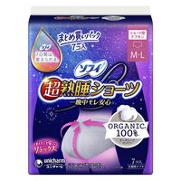 エリス ショーツナプキン M~L 昼・夜 長時間用 ブラックカラー 1