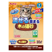 ペティオ 流せる固まる木の猫砂 10L 1袋