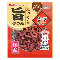 ペティオ ふっくら旨づつみ ビーフ 無添加 国産 320g 1袋 犬用 おやつ
