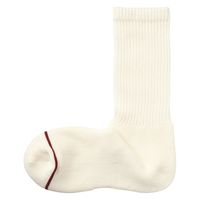 【レディース】無印良品 婦人 足なり直角 あったか綿 厚手靴下 ウール入り 無地 23～25cm オフ白 良品計画