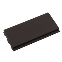 ヒナカ BIM（ビム） 塩ビフラットエンド　ダークブラウン　金具35巾用　　1本　D166-2（直送品）