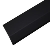 ヒナカ BIM（ビム） じゅうたん押 への字　ブラック艶消　穴なし　2000ｍｍ　1本　D311-2（直送品）