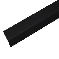 ヒナカ BIM（ビム） じゅうたん押え　への字　25巾　ブラック艶消　穴なき　2000ｍｍ　1本　D335-2H（直送品）