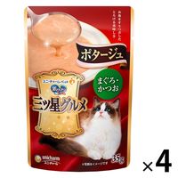 銀のスプーン 三ツ星グルメ ポタージュ まぐろ・かつお 35g 4袋 キャットフード パウチ