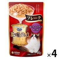 銀のスプーン 三ツ星グルメ フレーク まぐろ・しらす入りかつお 35g 4袋 キャットフード パウチ