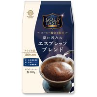 【コーヒー粉】三本珈琲 GOLD TASTE 深い苦みのエスプレッソブレンド（粉）1袋（200g）