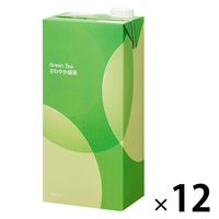 緑茶　お茶　紙パック 業務用 1L 1セット(6本入×2箱)  アスクル・ロハコ限定 オリジナル