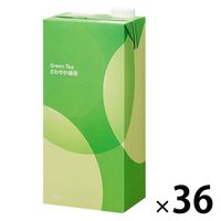 緑茶　お茶　紙パック 業務用 1L 1セット(6本入×6箱)  アスクル・ロハコ限定 オリジナル
