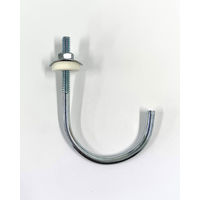 山喜産業　日鋼産業　ユニクロ完全セットパイプボルト　白スポンジパッキン　１／４×５０×１２５mm　1袋（50セット入）（直送品）