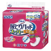 白十字 サルバ尿とりパッドスーパー(女性用) 33150 1個(45枚入x4袋)（直送品）